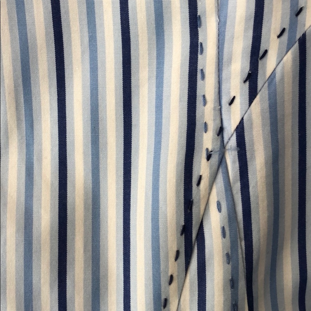 Faconnable Blue Striped Button Down - Picture 4 of 8